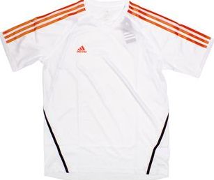 Climalite T-Shirt White/Black/Fire Gold