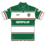 Adidas COTTON TRADERS Leicester Tigers Adult Home Short Sleeve Jersey , M