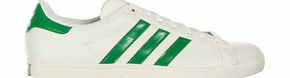 Adidas Court Star White/Green Leather Trainers