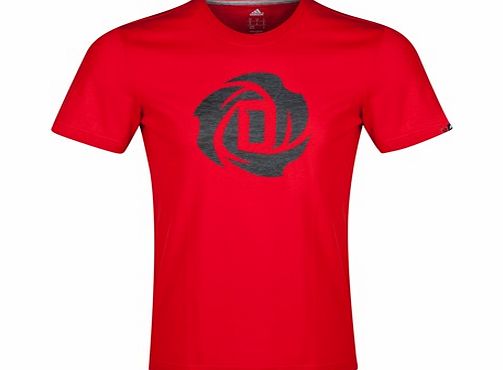 D Rose Logo T-Shirt Red F96343