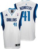 Adidas Dallas Mavericks White #41 Nowitzki NBA Jersey XXL