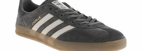 Adidas Dark Grey Gazelle Indoor Trainers
