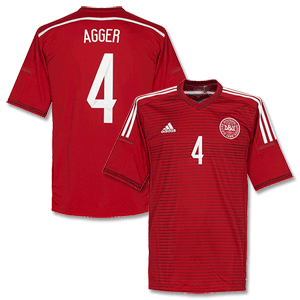 Adidas Denmark Home Agger Shirt 2014 2015
