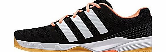 adidas Essence 11 Ladies Court Shoe, Black/White/Pink, UK6.5
