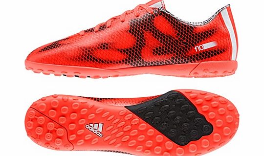 Adidas F10 Astroturf Trainers - Kids Red B39946