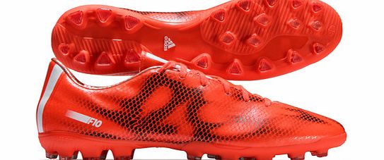 Adidas F10 TRX AG Football Boots Solar Red/White/Core