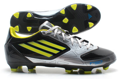 Adidas F10 TRX FG Football Boots Black/Lime/Metalic