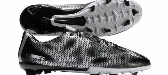 Adidas F10 TRX FG Kids Football Boots Core Black/Silver
