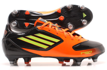 Adidas F10 TRX SG Football Boots Black/Orange/Electricity