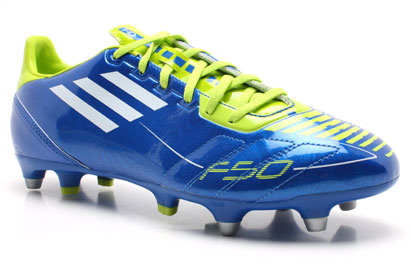 Adidas Football Boots Adidas F10 TRX SG Football Boots Blue/White/Slime