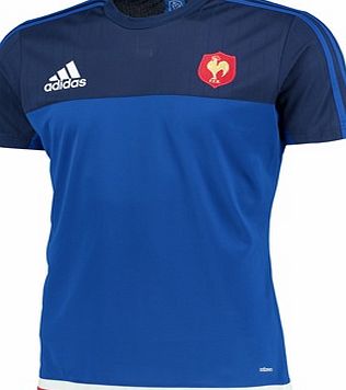 Adidas France FFR Perf T-Shirt Royal Blue S07518