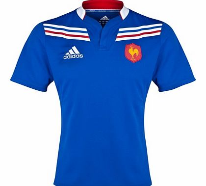 Adidas France Home Rugby Shirt 2012/14 Z18650