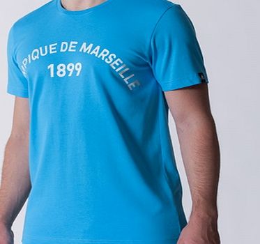 Adidas France Olympique de Marseille Graphic T-Shirt - Om Blue