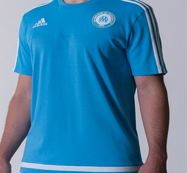 Adidas France Olympique de Marseille T-Shirt - Om Blue/White