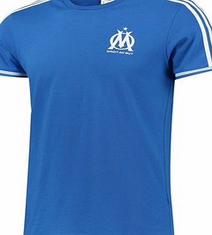 Adidas France Olympique de Marseille UCL T-Shirt - Blue/Dark