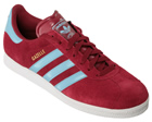 Adidas Gazelle 2 Claret/Blue Suede Trainers