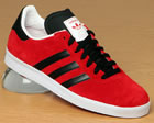 Gazelle 2 Red/Black Suede Trainers