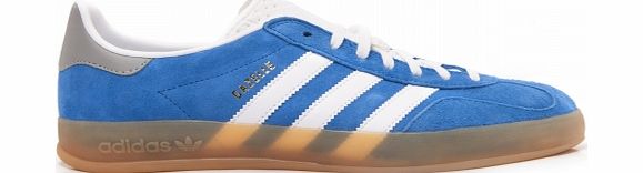 Adidas Gazelle Indoor Blue/White Suede Trainers