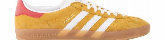 Adidas Gazelle Indoor Gold/White Suede Trainers