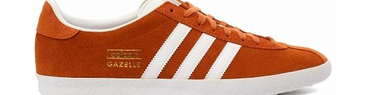 Adidas Gazelle OG Orange/White Suede Trainers
