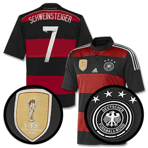 Adidas Germany Away 4 Star Boys Schweinsteiger Shirt