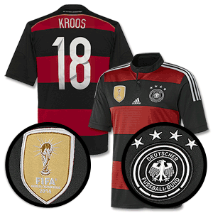 Adidas Germany Away 4 Star Kroos Shirt 2014 2015