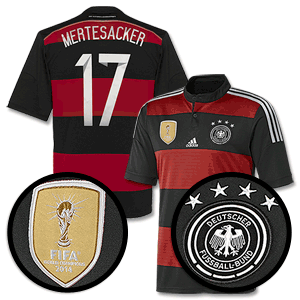 Adidas Germany Away 4 Star Mertesacker Shirt 2014 2015