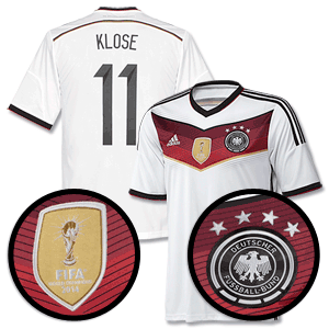 Adidas Germany Home 4 Star Boys Klose Shirt 2014 2015