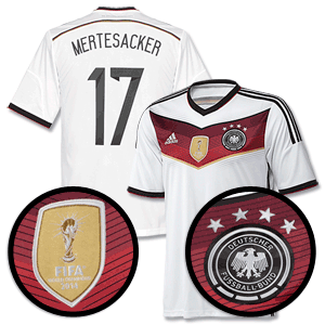 Adidas Germany Home 4 Star Mertesacker Shirt 2014 2015