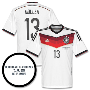 Adidas Germany Home Kids Shirt with Muller 13 and FREE