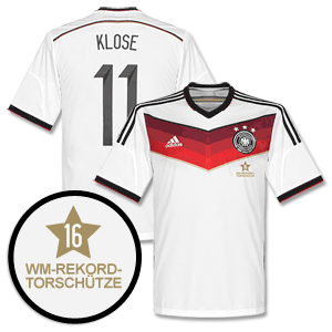 Germany Home Klose Shirt 2014 2015 Inc WC Record