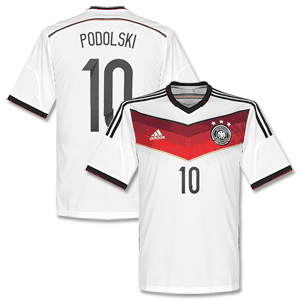 Adidas Germany Home Podolski Shirt 2014 2015