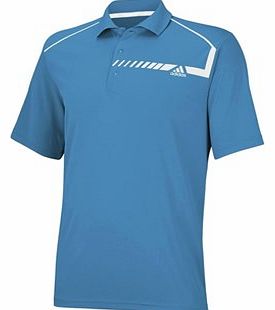Adidas Mens ClimaChill Chest Print Golf Polo