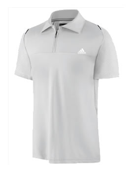 adidas Golf Climacool ForMotion Quarter Zip Polo White/Black