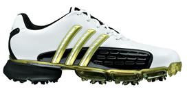 adidas Golf Shoe Powerband 2.0 White/Black/Gold