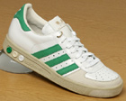 Adidas Grand Slam White/Green Leather Trainer