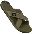 Adidas Green Cross-Over Flip Flops