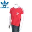 Adidas Heritage 3 Stripe Trefoil T-shirt - Coll Red/Wht