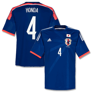 Adidas Japan Home Honda No.4 Kids Shirt 2014 2015