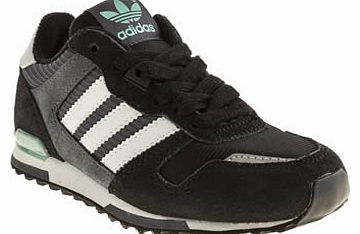 kids adidas black & grey zx 700 boys junior