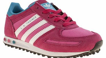 Adidas kids adidas pink la trainer girls junior