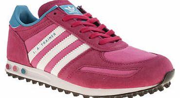 Adidas kids adidas pink la trainer girls youth