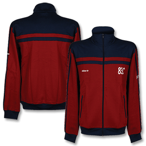Adidas L-83-C Track Top - Dark Red / Navy