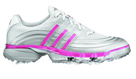adidas Ladies Golf Shoe Powerband Sport White/Silver/Bouquet
