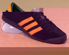 Adidas Leader Black/Orange Suede Trainer