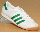 Adidas Leader White/Green Leather Trainer