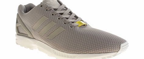 Adidas Light Grey Zx Flux Weave Trainers