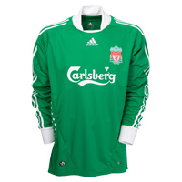 Adidas Liverpool Away GoalKeeper Shirt 2008/10 - Kids.