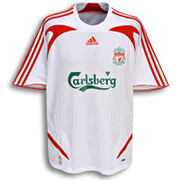 Adidas Liverpool Away Shirt 2007/08 with Carragher 23