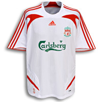 Adidas Liverpool Away Shirt 2007/08 with Voronin 10